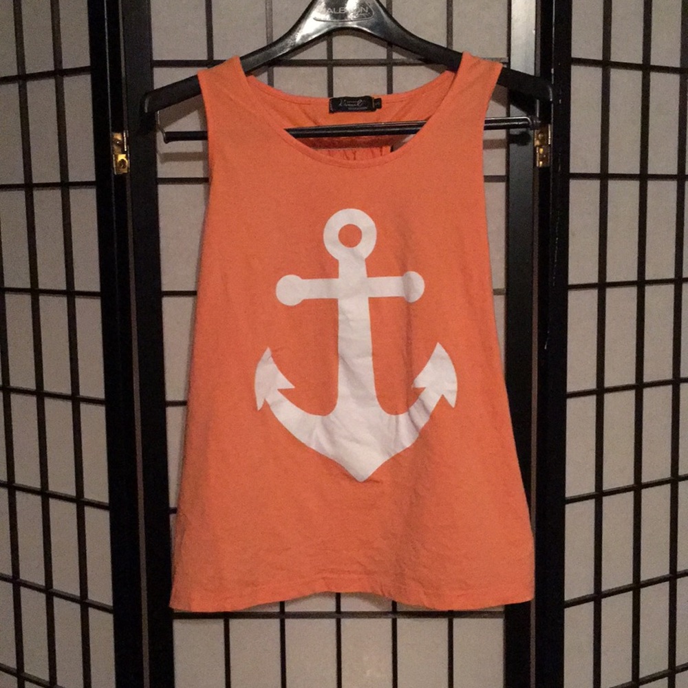 Loose Tank Top w/ Anchor Image